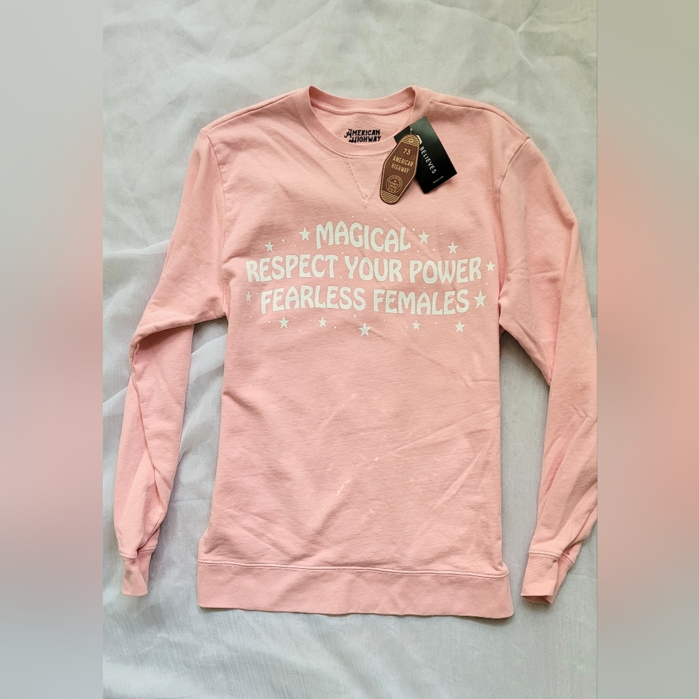 NWT!Buckle Fall Pilates/Yoga/Fitness Gym Top American Highway Women's Sweater XS